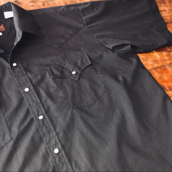 Plains Western Wear Other - Plains Western Wear Black Pearl Snap XL